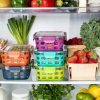 Mini Fridge with Freezer for Bedroom Office or Dorm with Adjustable Remove Glass Shelves Compact Refrigerator - Afbeelding 4