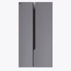 36" Side-by-Side Refrigerator and Freezer with 25 Cubic Ft. Total Capacity, Black